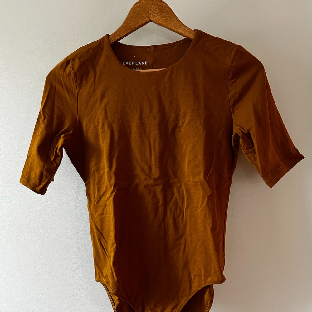 Everlane Women's Bodysuit in Rich Brown